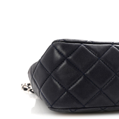 Chanel Lambskin Quilted Jumbo Single Flap Navy 9 of 10
