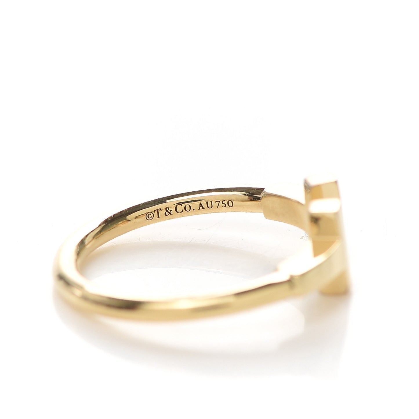18K Yellow Gold T Wire Ring 49 4.75