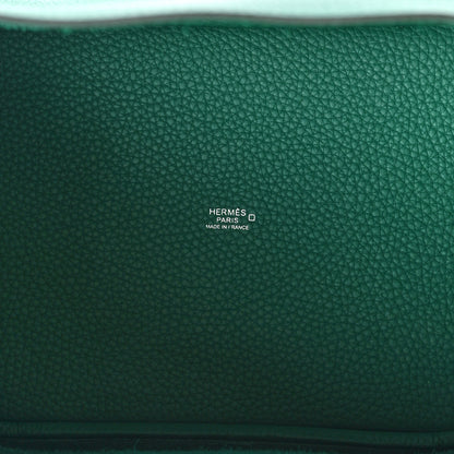 Hermes Taurillon Clemence Matte Alligator Picotin Lock Touch 22 MM Vert Vertigo 5 of 11