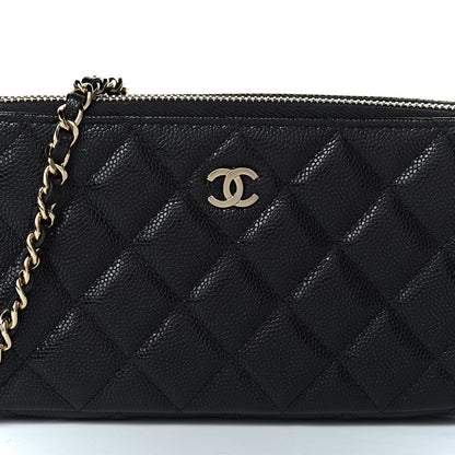 Chanel Caviar Quilted Small Clutch With Chain Black 13 of 14