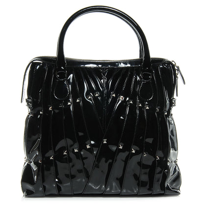 Valentino Garavani Patent Maizeon Studded Tote Black 1 of 7