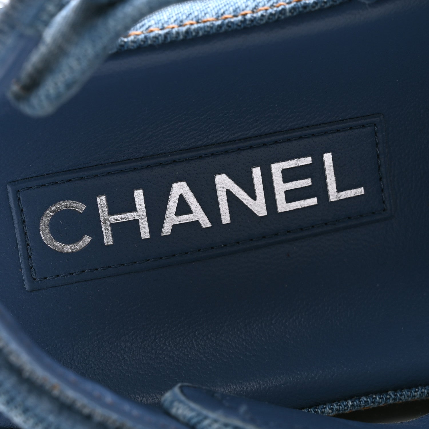 Chanel Denim CC Dad Sandals 40 Light Blue 6 of 8