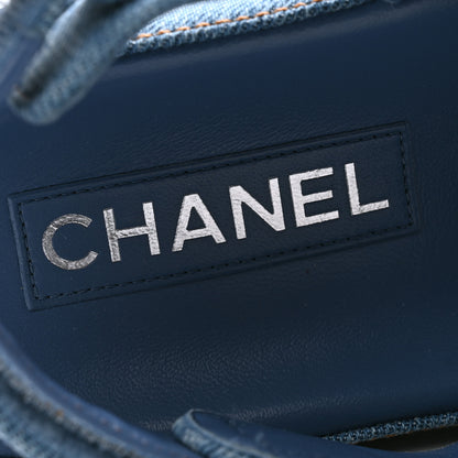 Chanel Denim CC Dad Sandals 40 Light Blue 6 of 8