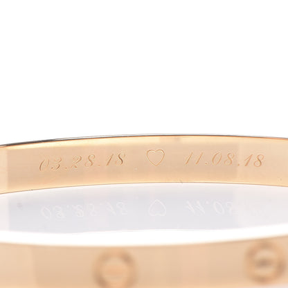 Cartier 18K Yellow Gold LOVE Bracelet 19 5 of 8