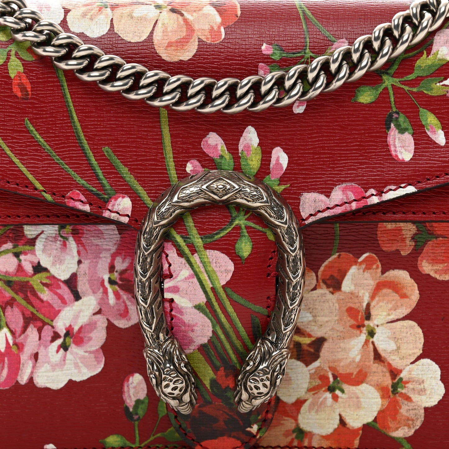 Calfskin Blooms Print Small Dionysus Shoulder Bag Romantic Cherry Multicolor