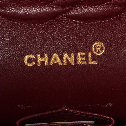 Chanel Lambskin Quilted Medium Double Flap Black 8 of 9