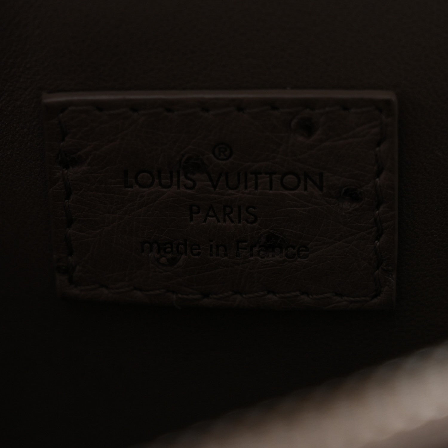 Louis Vuitton Ostrich Alma PM Gris 6 of 12