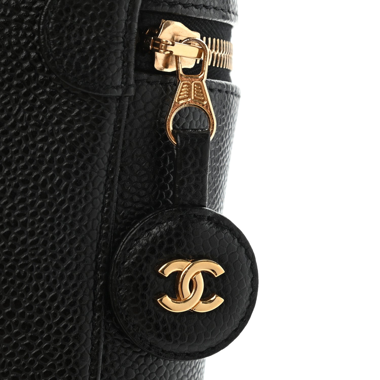 Chanel Caviar Cosmetic Vanity Bag Black 9 of 9