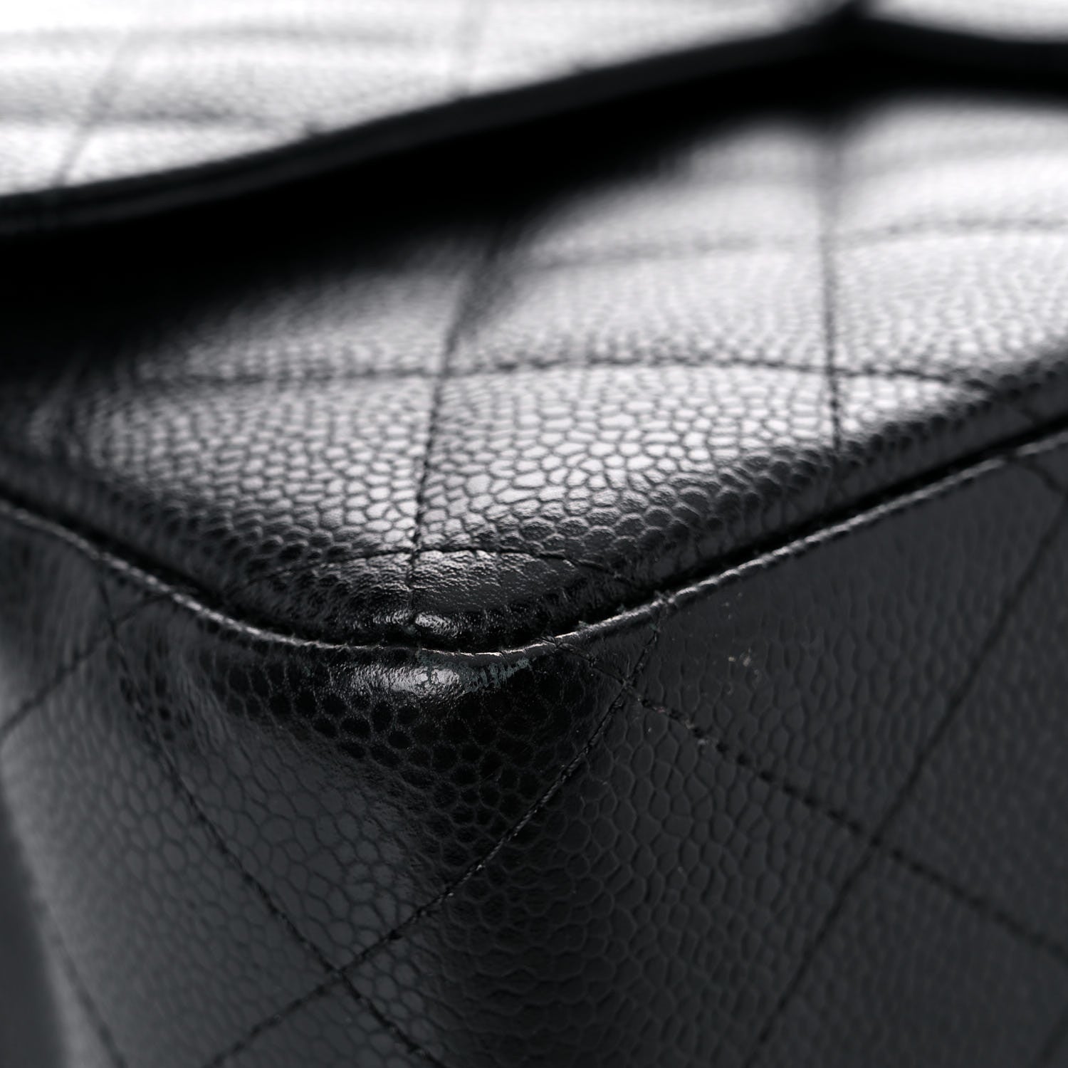 Chanel Caviar Quilted Jumbo Double Flap Black 8 of 17