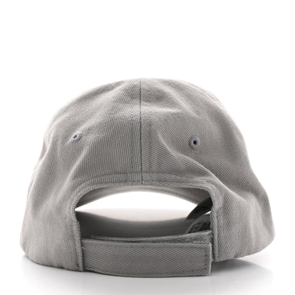 Balenciaga Cotton Drill Logo New Baseball Hat L Lead Black 4 of 12