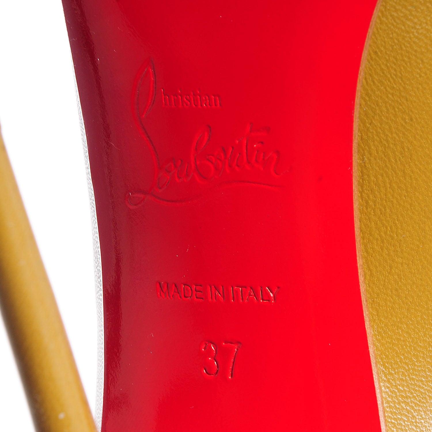 Christian Louboutin Kid Cabo 120 Pumps 37 Tilleul Multicolor 6 of 6