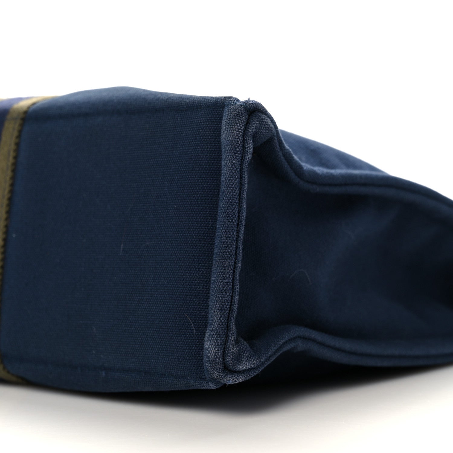 Hermes Canvas Fourre Tout MM Navy Brown 8 of 9