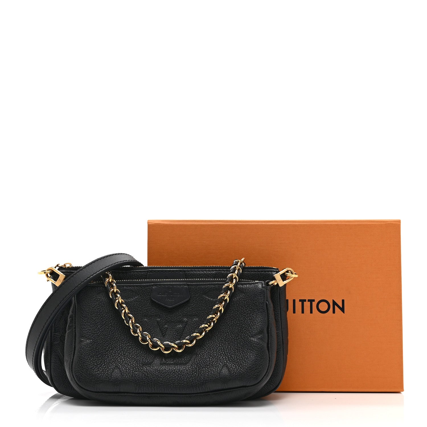 Louis Vuitton Empreinte Monogram Giant Multi Pochette Accessories Black 11 of 11
