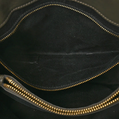 Saint Laurent Calfskin Y Quilted Monogram Medium Loulou Chain Satchel Military Olive 5 of 7