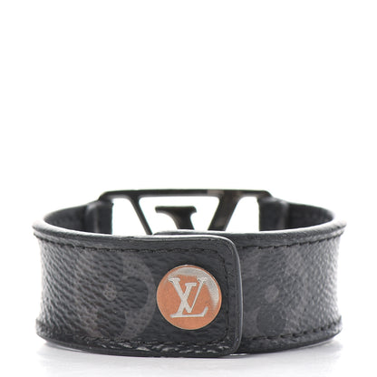 Louis Vuitton Monogram Eclipse Hockenheim Bracelet 19 3 of 4