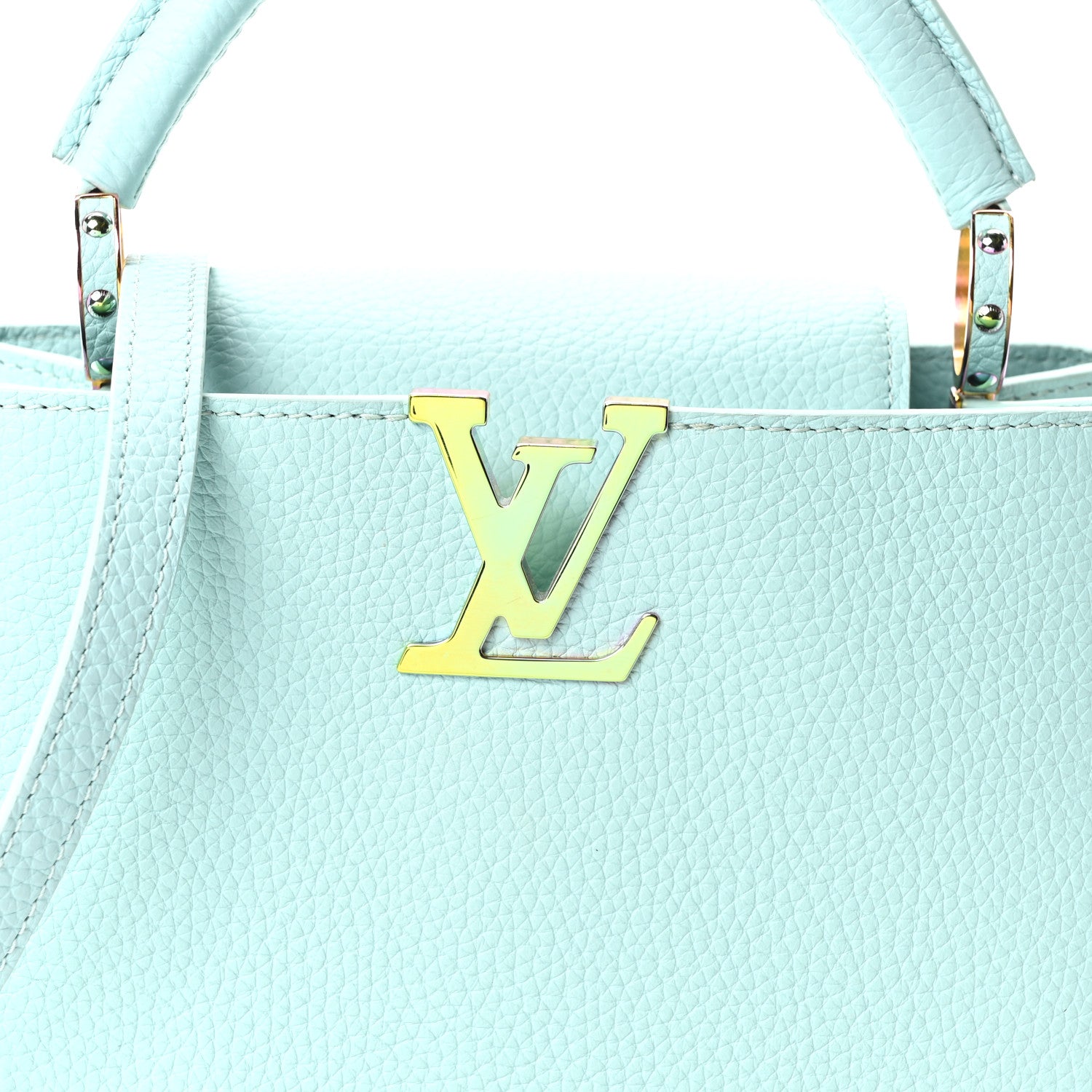 Louis Vuitton Taurillon Capucines BB Iridescent Topaz 7 of 10