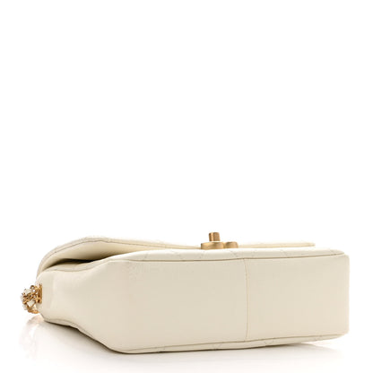 Chanel Shiny Caviar Quilted Small Chain Melody Flap White 4 of 11