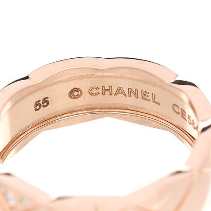 Chanel 18K Beige Gold Diamond Small Coco Crush Ring 55 7.25 4 of 6