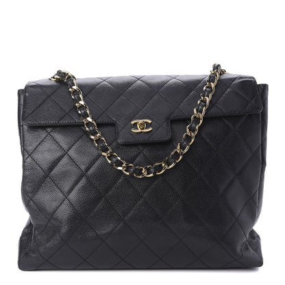 Chanel Caviar Quilted Single Flap Black 1 of 14