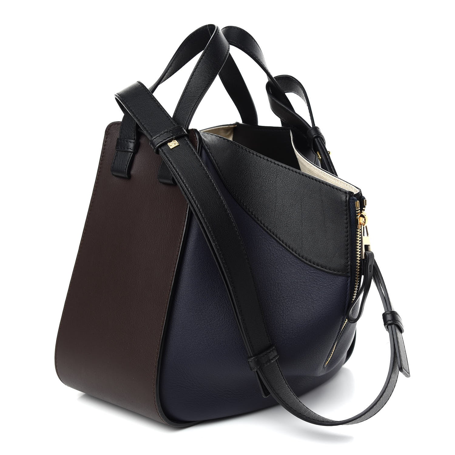 Loewe Calfskin Small Hammock Shoulder Bag Marine Oxblood Black 3 of 9