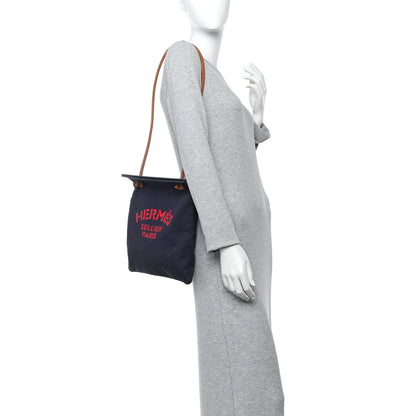 Hermes Canvas Swift Aline Grooming Bag Navy 2 of 11