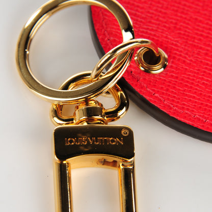 Louis Vuitton Monogram Kusama Pumpkin Dots Key Holder Red 3 of 7