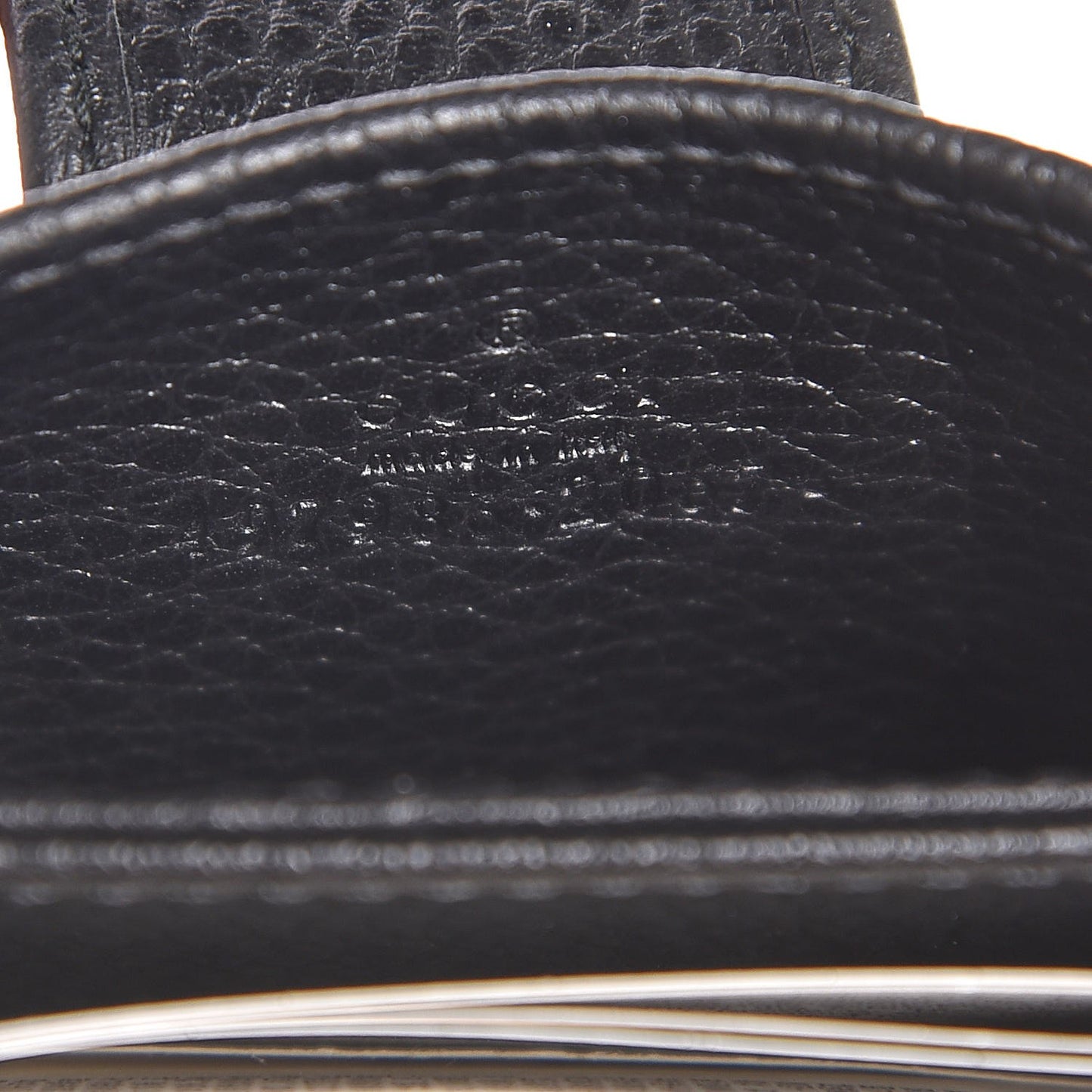 Dollar Calfskin GG Marmont Card Case Black