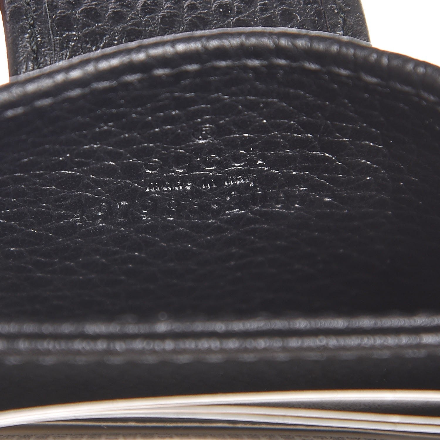 Gucci Dollar Calfskin GG Marmont Card Case Black 6 of 6