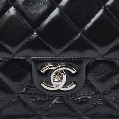 Chanel Glazed Calfskin Quilted Large CC Delivery Tote Black 10 of 10