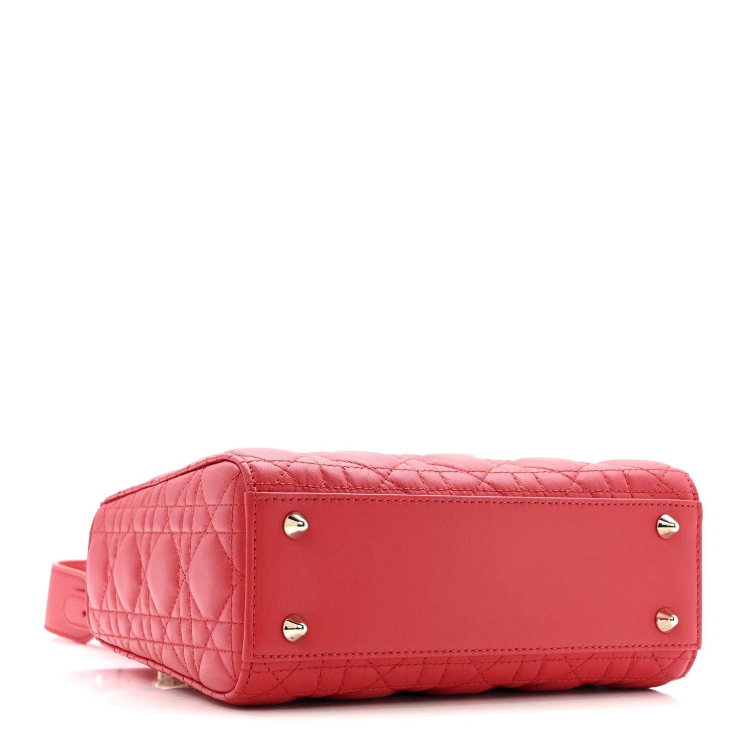 Christian Dior Lambskin Cannage Small My ABCDior Lady Dior Red 4 of 11