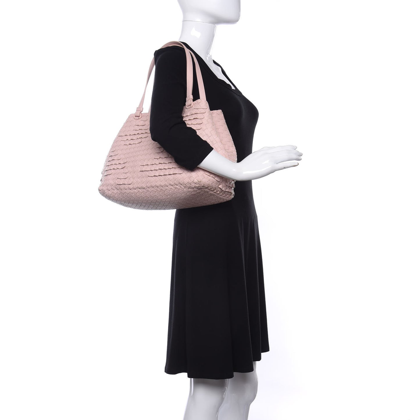 Nappa Intrecciato Tote Bag Petal Pink