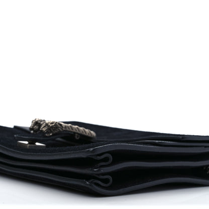Gucci Suede Medium Dionysus Shoulder Bag Black 9 of 10