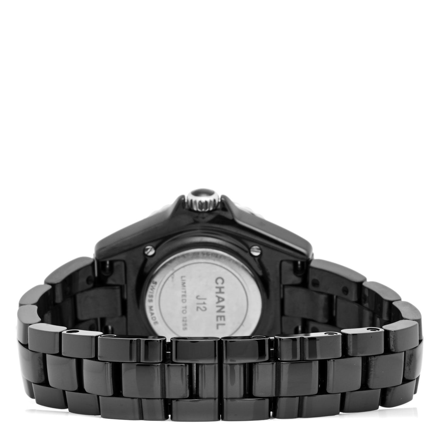 Chanel Stainless Steel Ceramic 33mm J12 Electro Quartz Watch Black 3 of 5