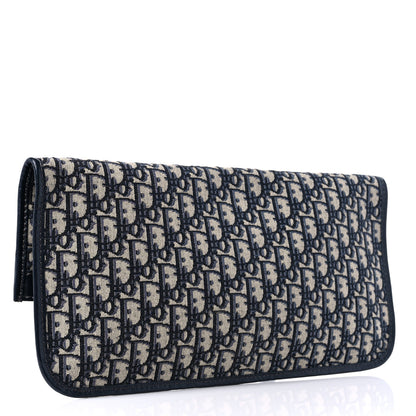 Christian Dior Oblique Fold Over Clutch Blue 3 of 10