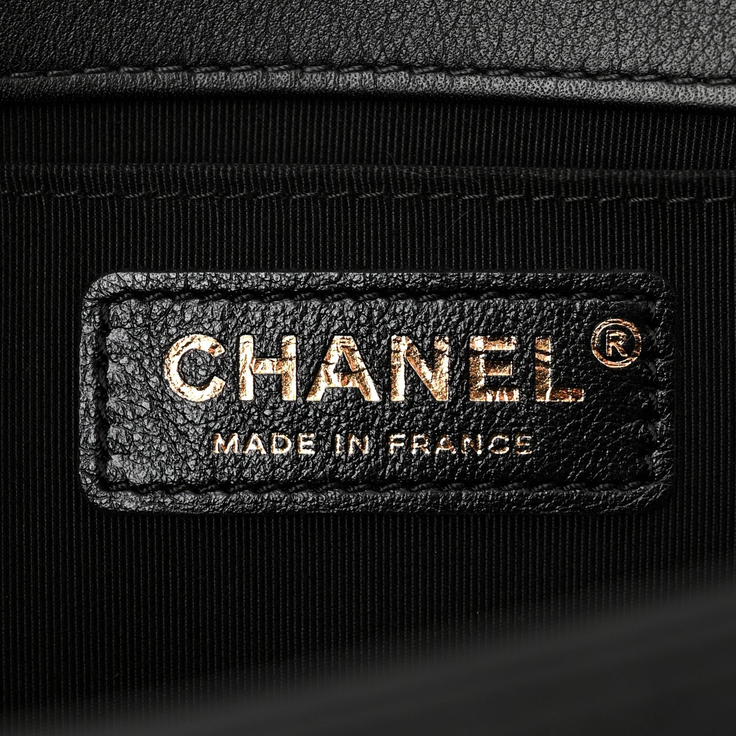 Lambskin Chevron Quilted Medium Boy Flap Black