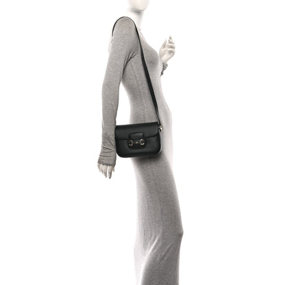 Gucci Arabella Calfskin Horsebit 1955 Shoulder Bag  Black 2 of 10