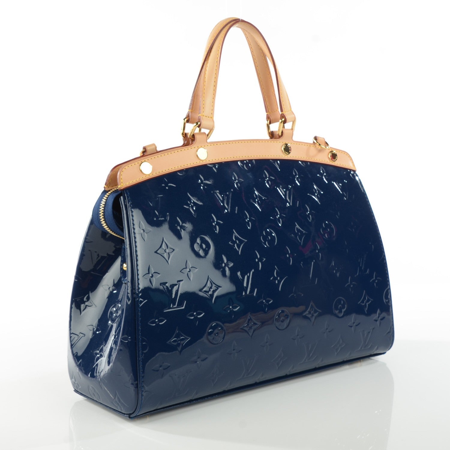 Louis Vuitton Vernis Brea MM Grand Blue 3 of 7