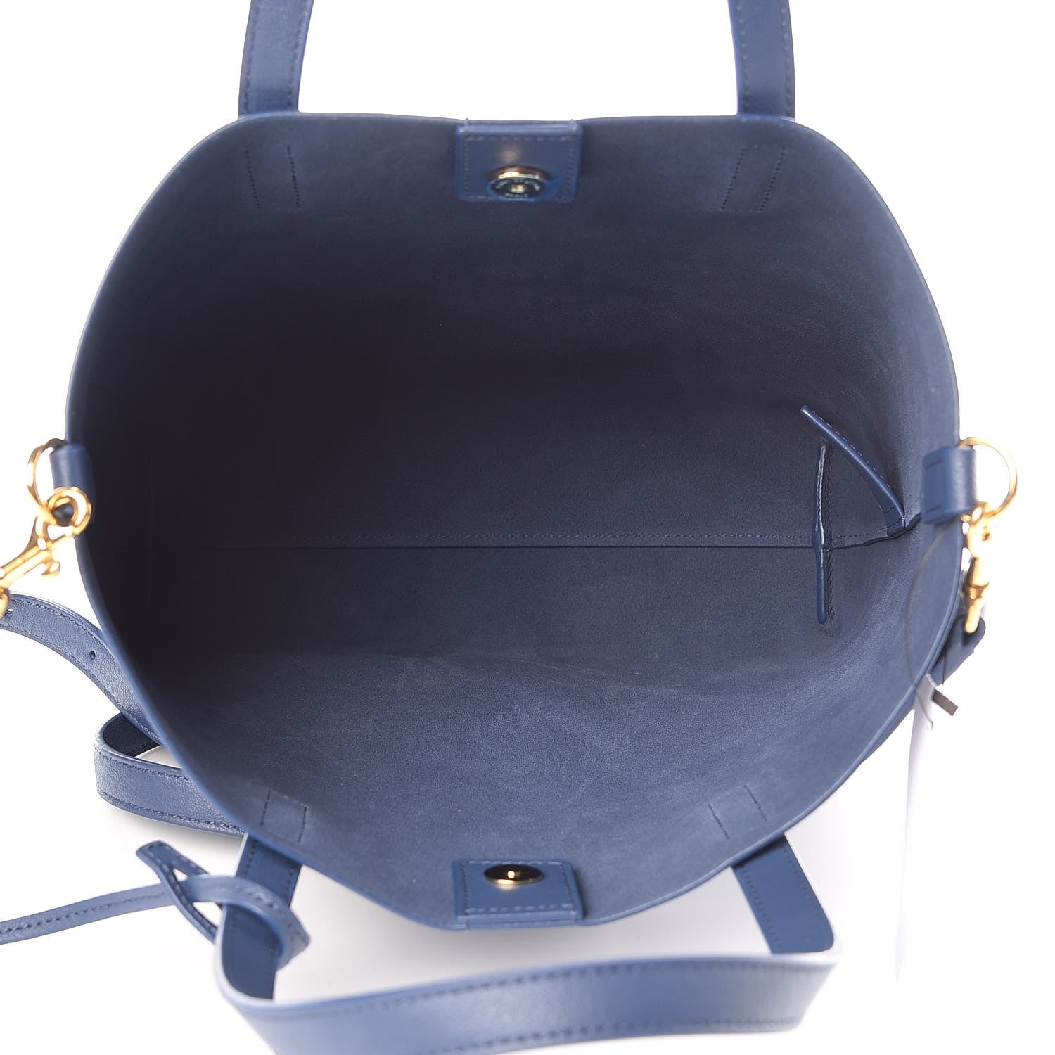 Saint Laurent Calfskin Toy Shopping Tote Denim 5 of 8