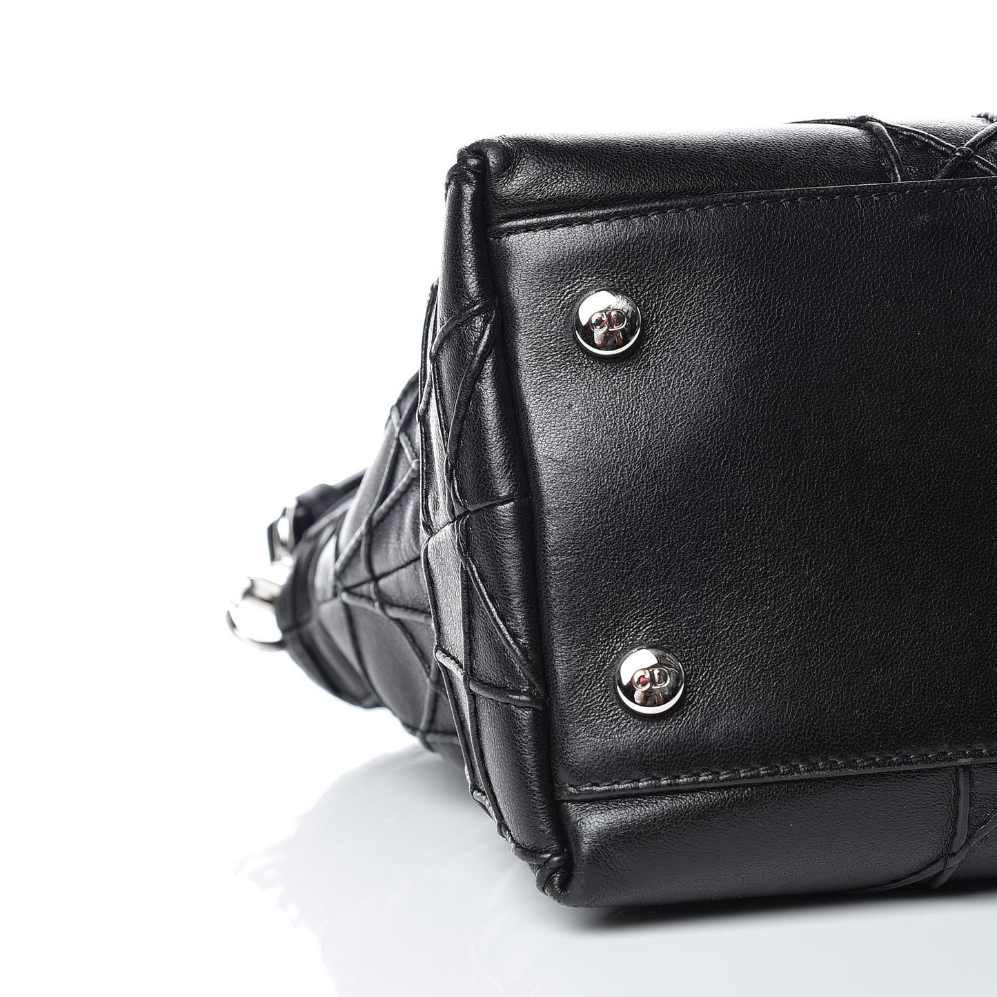 Lambskin Cannage Medium Granville Tote Black