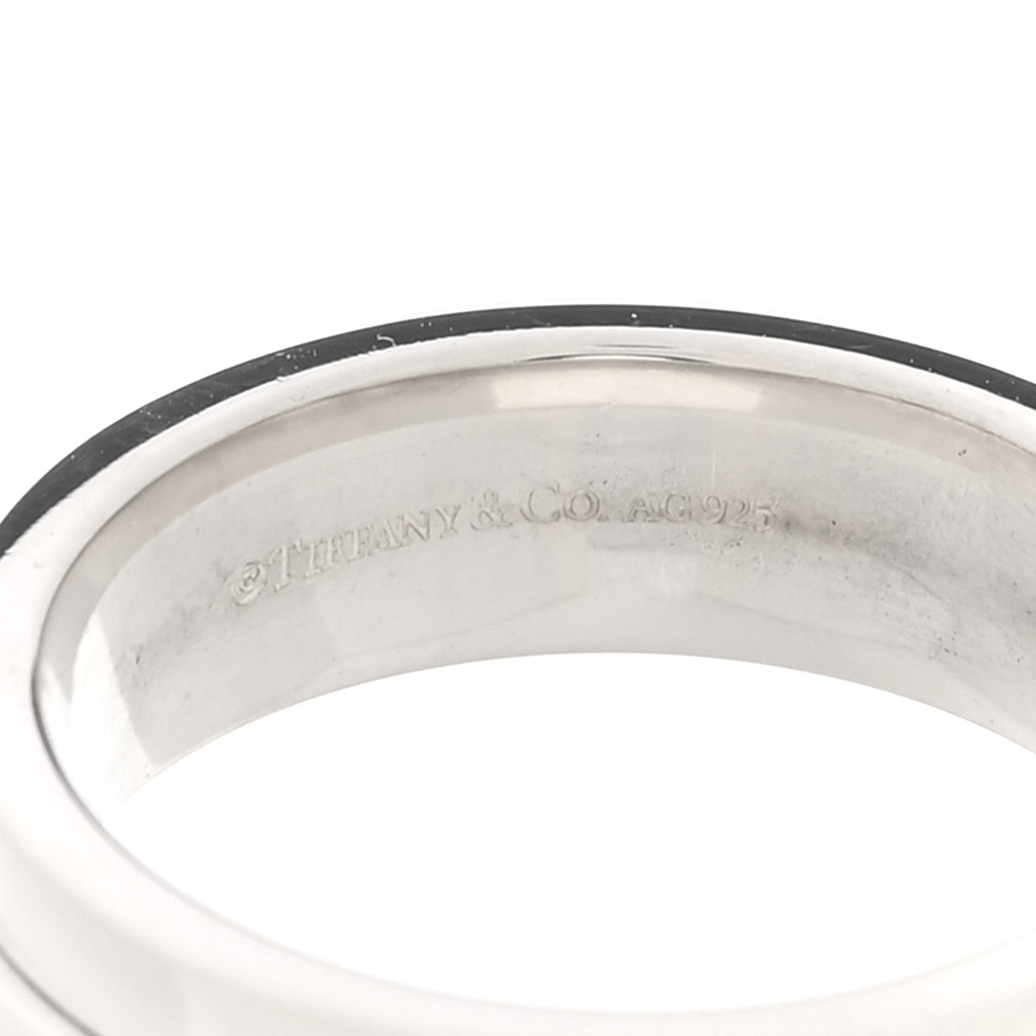 Tiffany Sterling Silver T Two Ring 54 7 4 of 5
