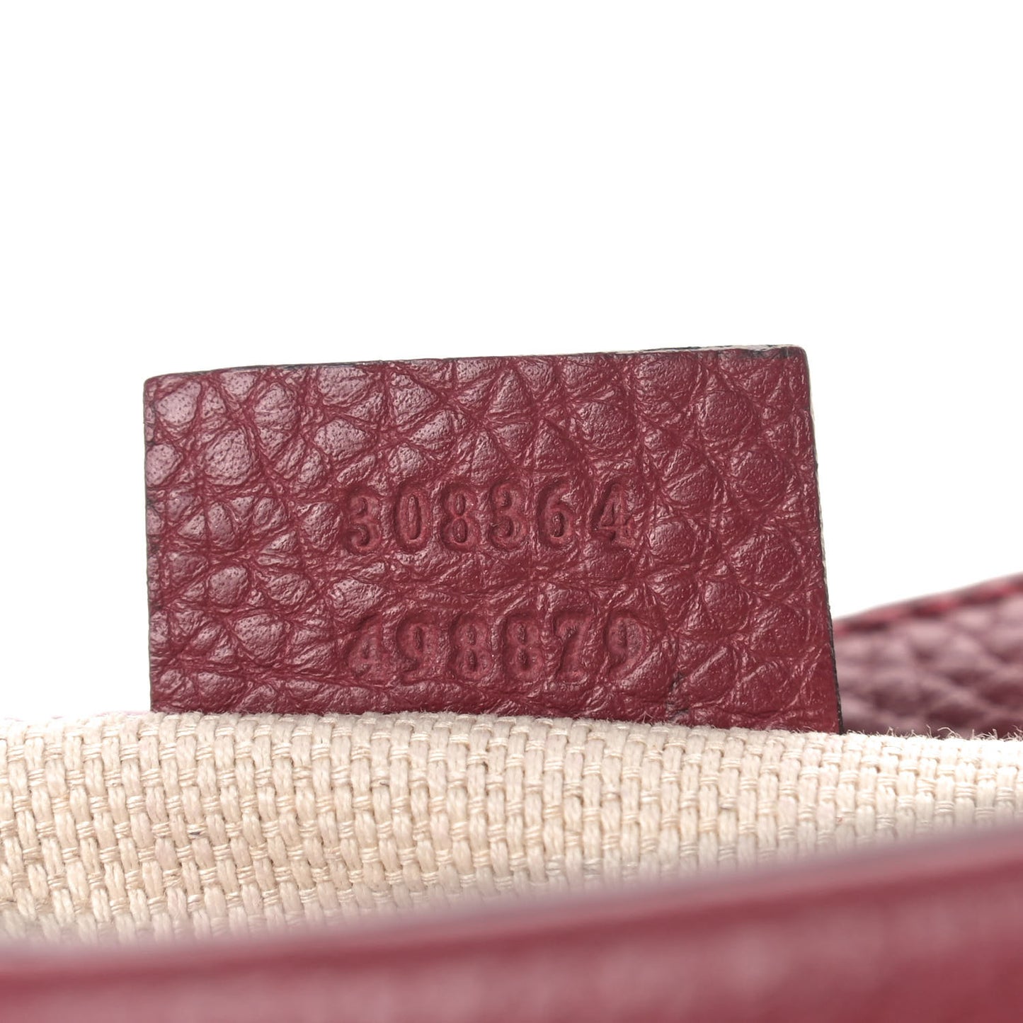 Pebbled Calfskin Studded Small Soho Disco Bag Soft Burgundy