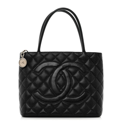 Chanel Caviar Quilted Medallion Tote Black 1 of 11