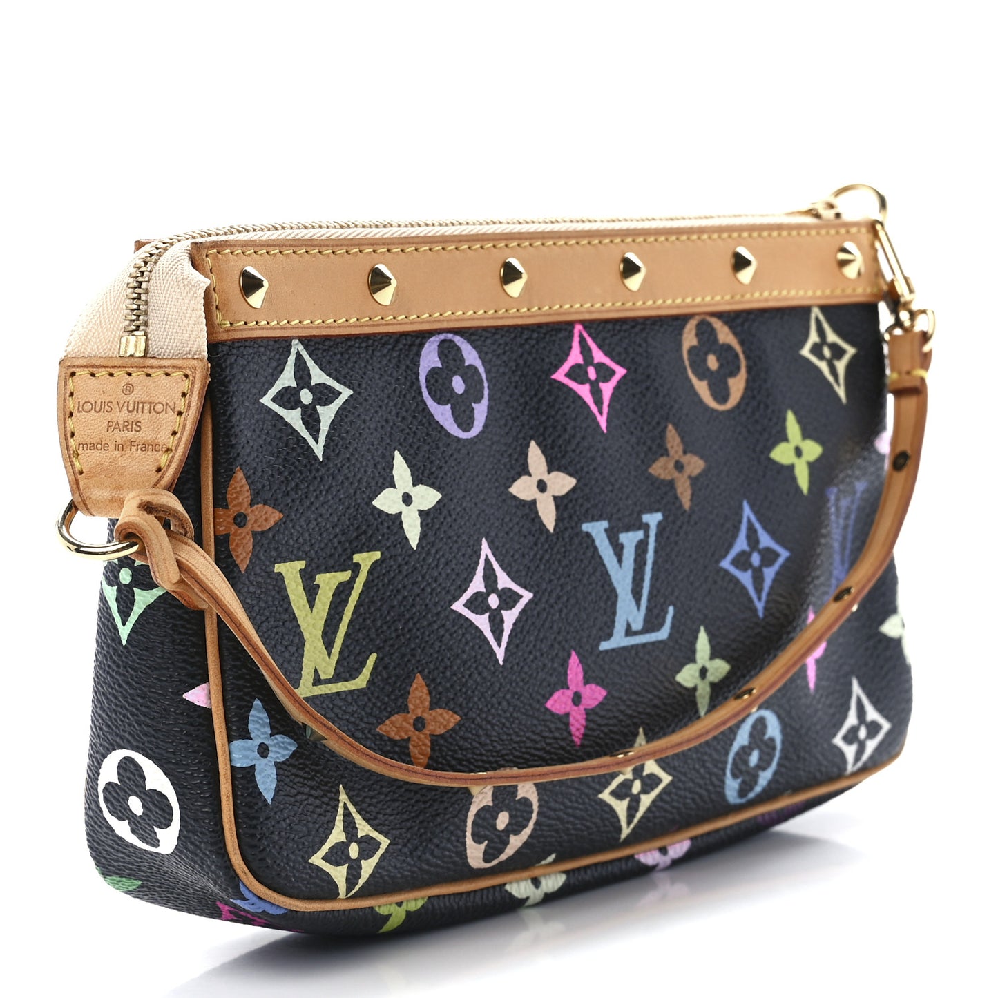 Monogram Multicolor Pochette Accessories Black