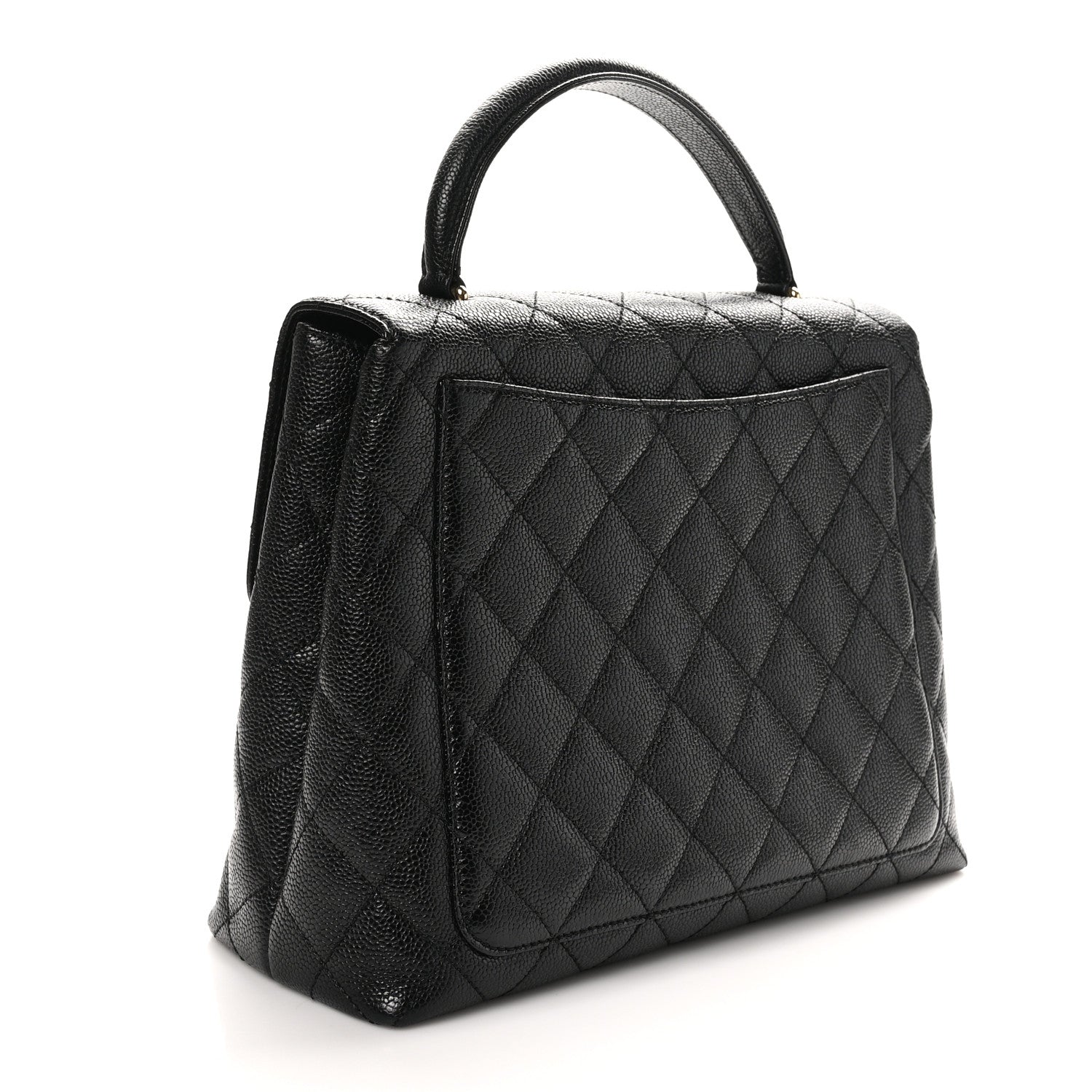 Chanel Caviar Quilted Jumbo Kelly Flap Black 3 of 10