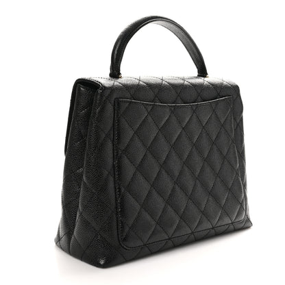 Chanel Caviar Quilted Jumbo Kelly Flap Black 3 of 10