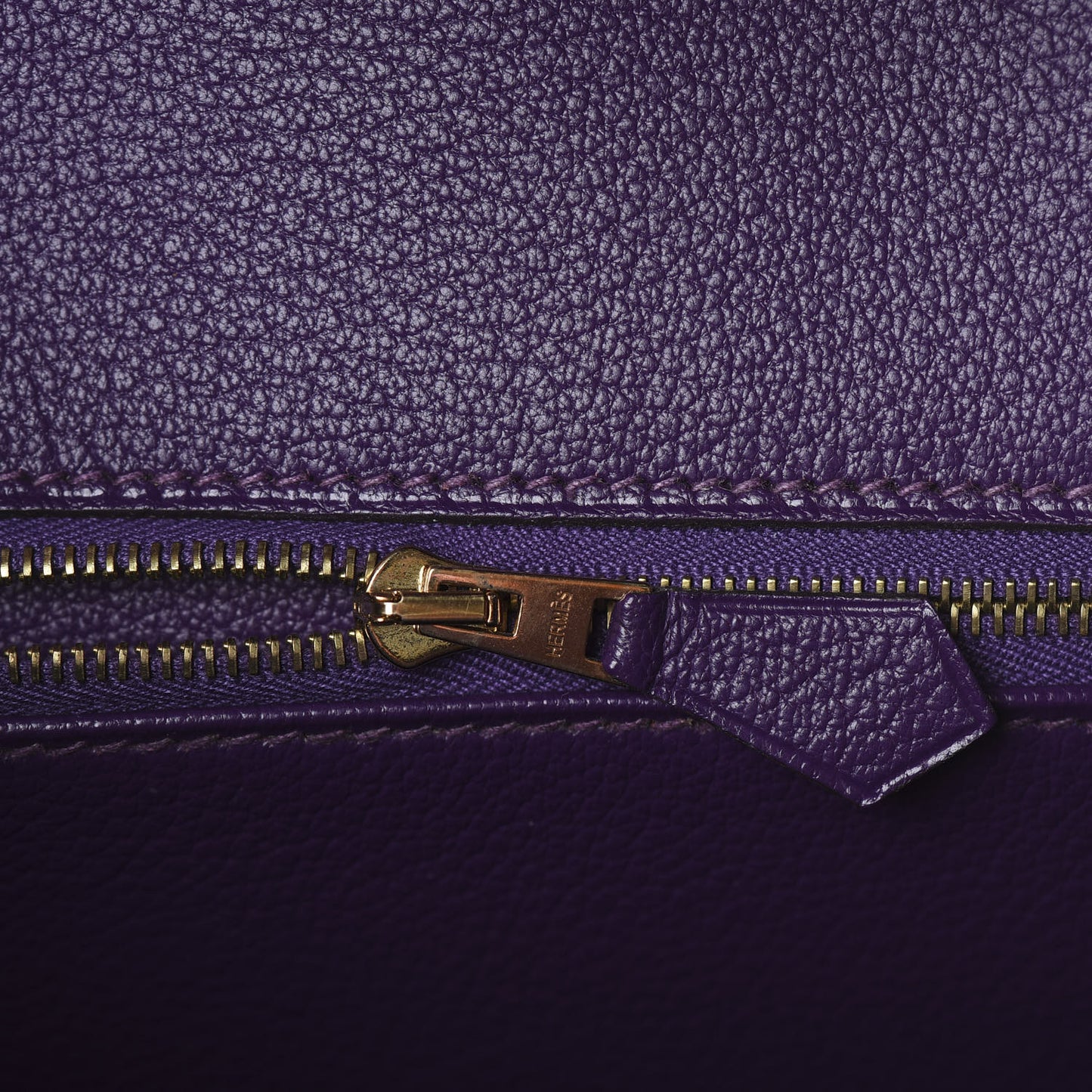 Chevre Mysore Horseshoe Birkin 30 Rose Tyrien Ultraviolet