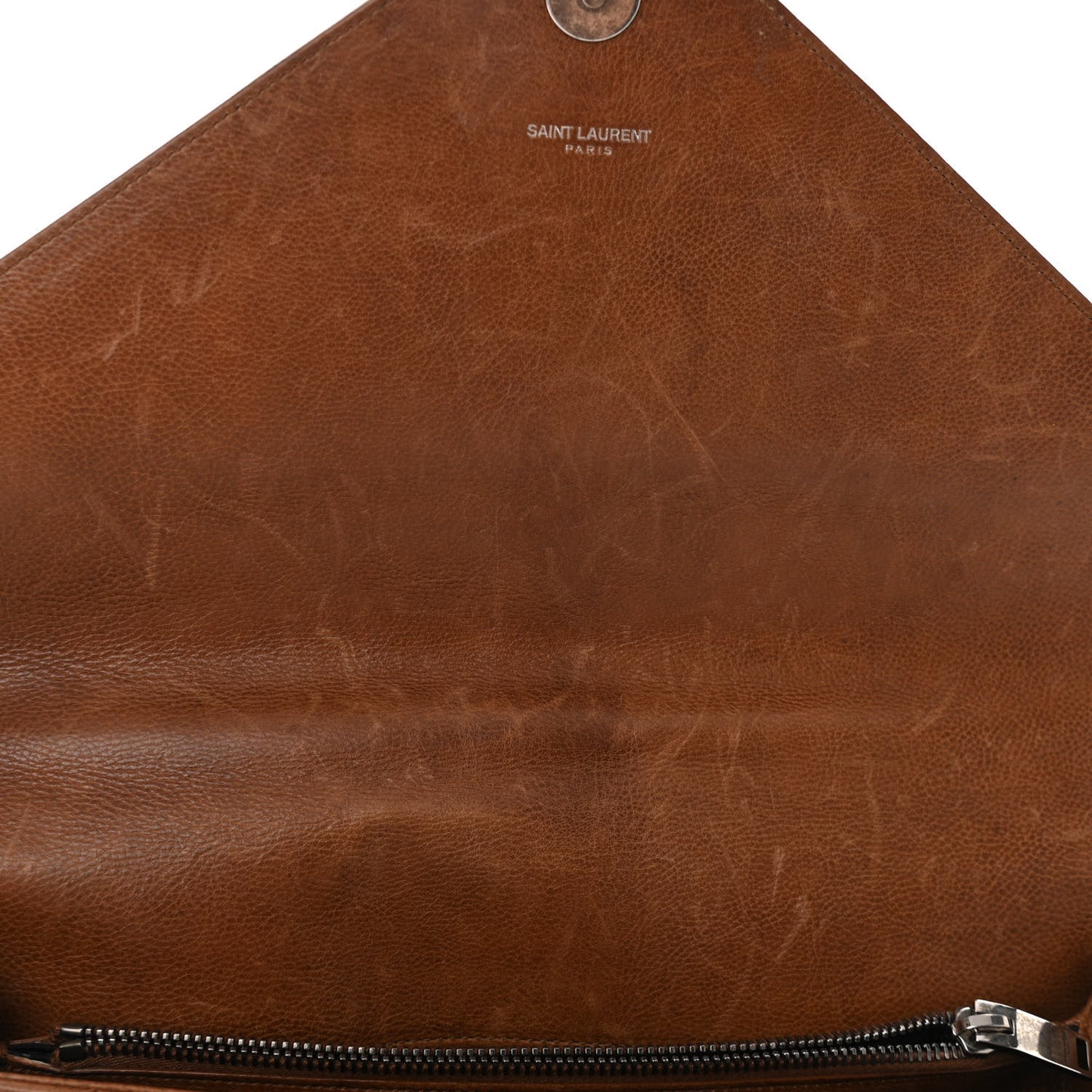 Calfskin Matelasse Chevron Monogram Large College Bag Cognac