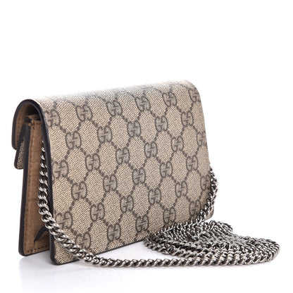 Gucci GG Supreme Monogram Super Mini Dionysus Shoulder Bag Taupe 3 of 6