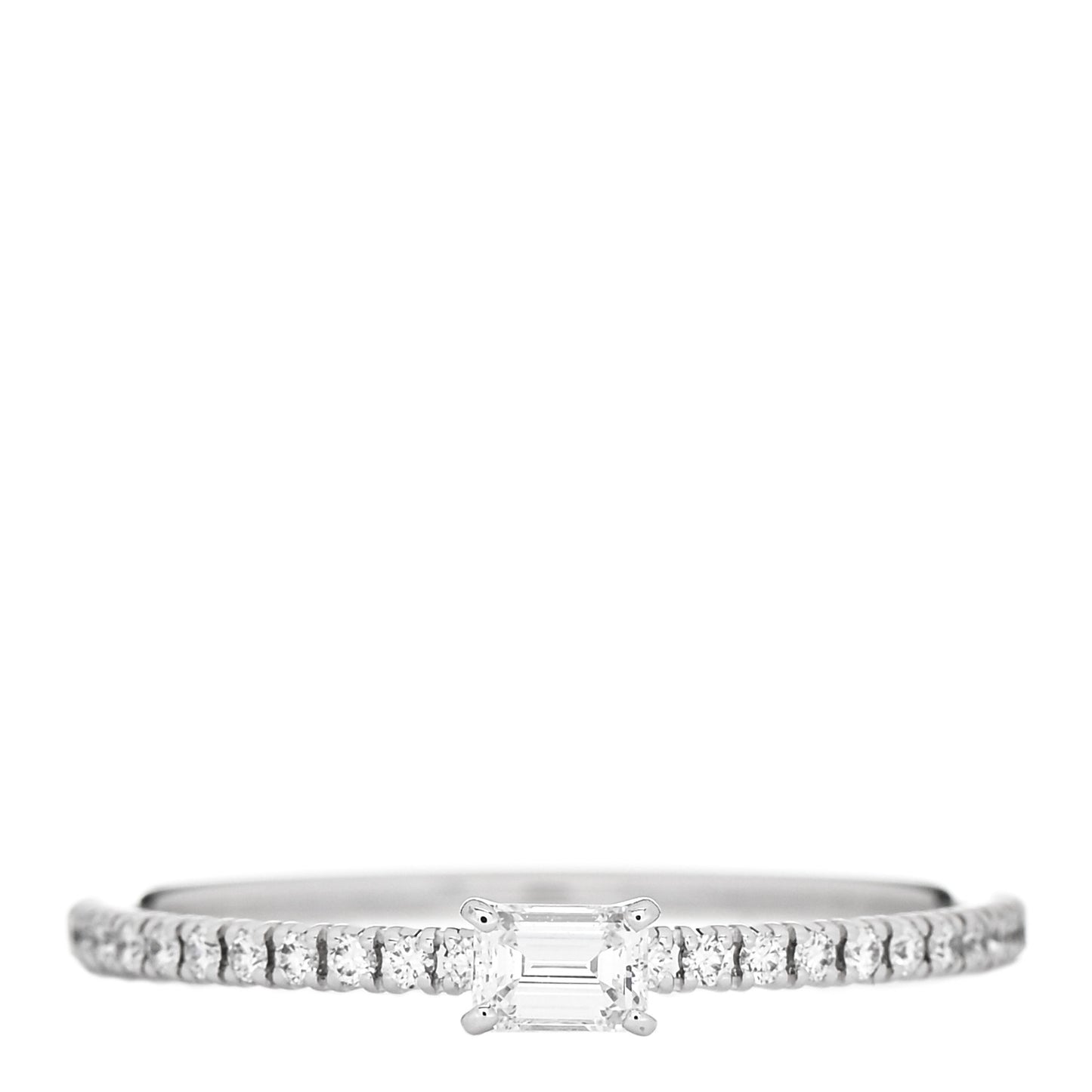 18K White Gold Diamond Etincelle De Cartier Engagement Ring 58 8.5