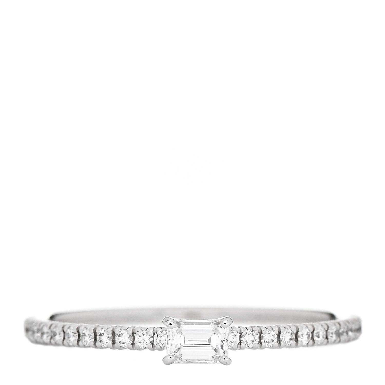 Cartier 18K White Gold Diamond Etincelle De Cartier Engagement Ring 58 8.5 1 of 5